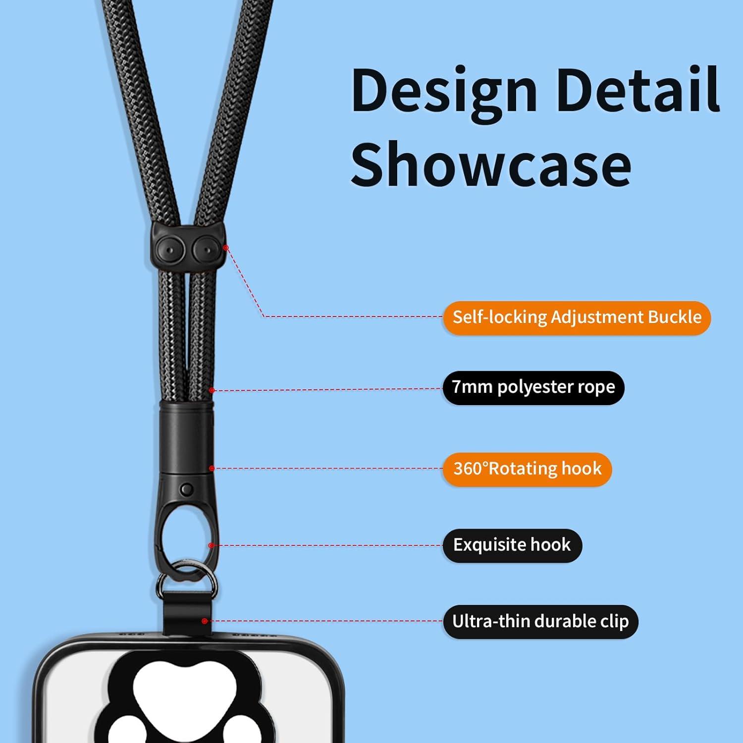 imageHand Wrist Strap LanyardAnti TheftUniversal Cell Phone Multifuctional Patch Lanyards for Women and MenGreen