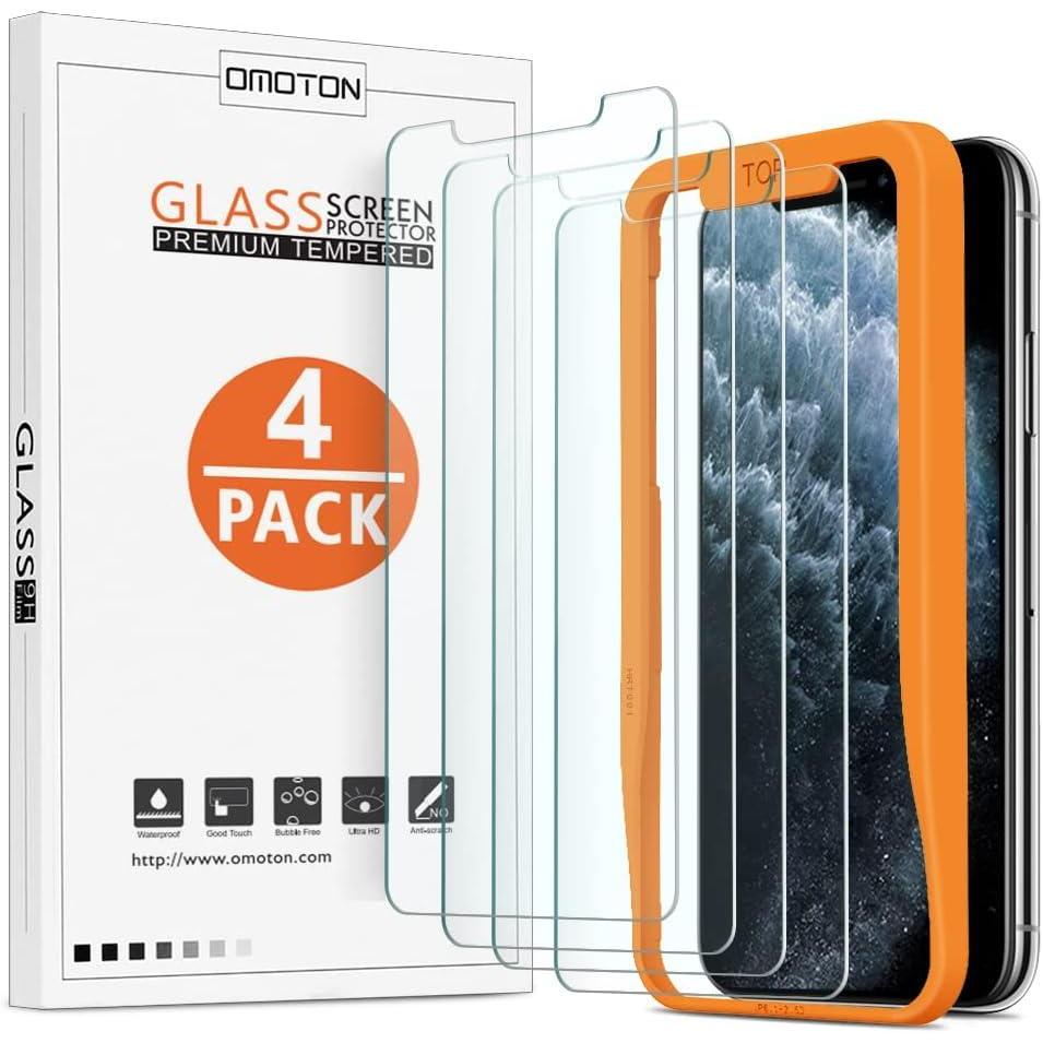 imageOMOTON 22 Pack Matte Screen Protector for iPhone 17 Pro 63 Inch 2025 Matte Layer Film with Camera Lens Protector Tempered Glass with Easy Installation Tool Antiglare Smooth Touch Feel as SilkiPhone X