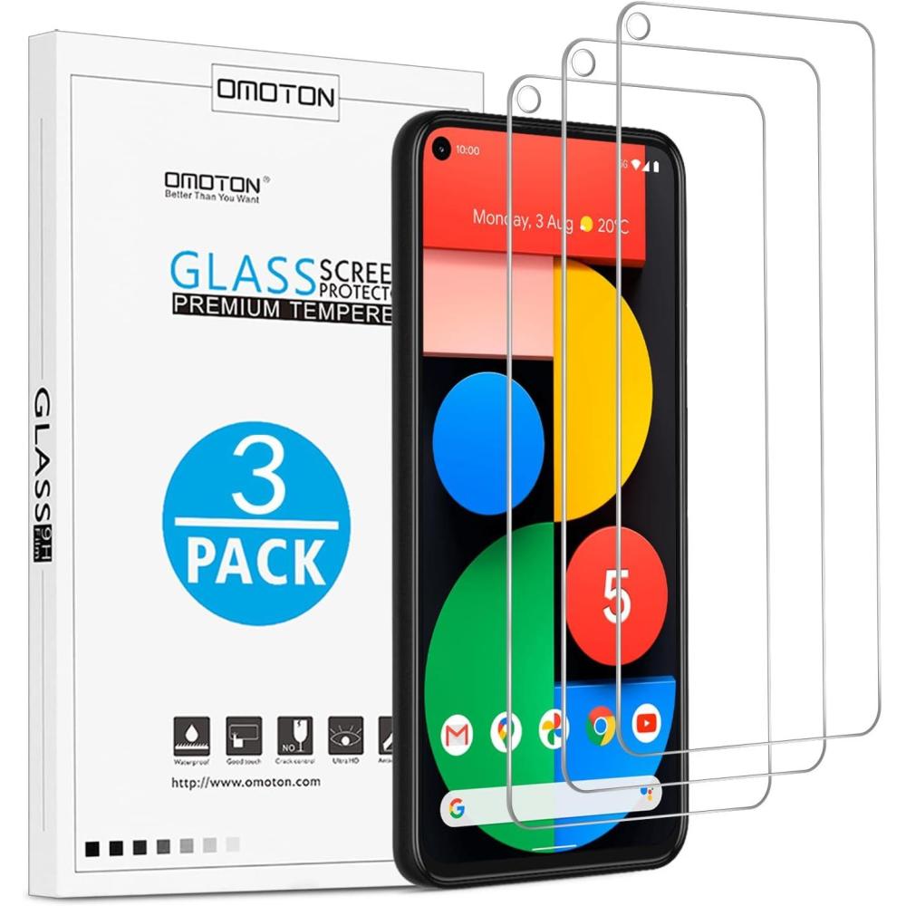 imageOMOTON 32 Pack for Google Pixel 10 Pro XL Screen Protector 68 Inch 2025 3 Tempered Glass Film and 2 Camera Lens Protector Bubblefree Easy Installation Not for Pixel 10 Pro 10Pixel 5  6 Inch