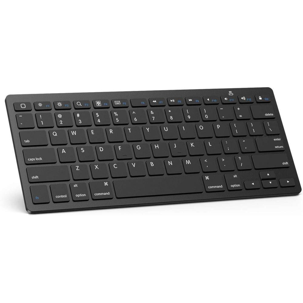 imageOMOTON Bluetooth Keyboard Compatible with iPad 10th Generation iPad 102 9th8th7th iPad Pro 1312911 inch iPad AirMini and More iOS Devices WhiteBlack