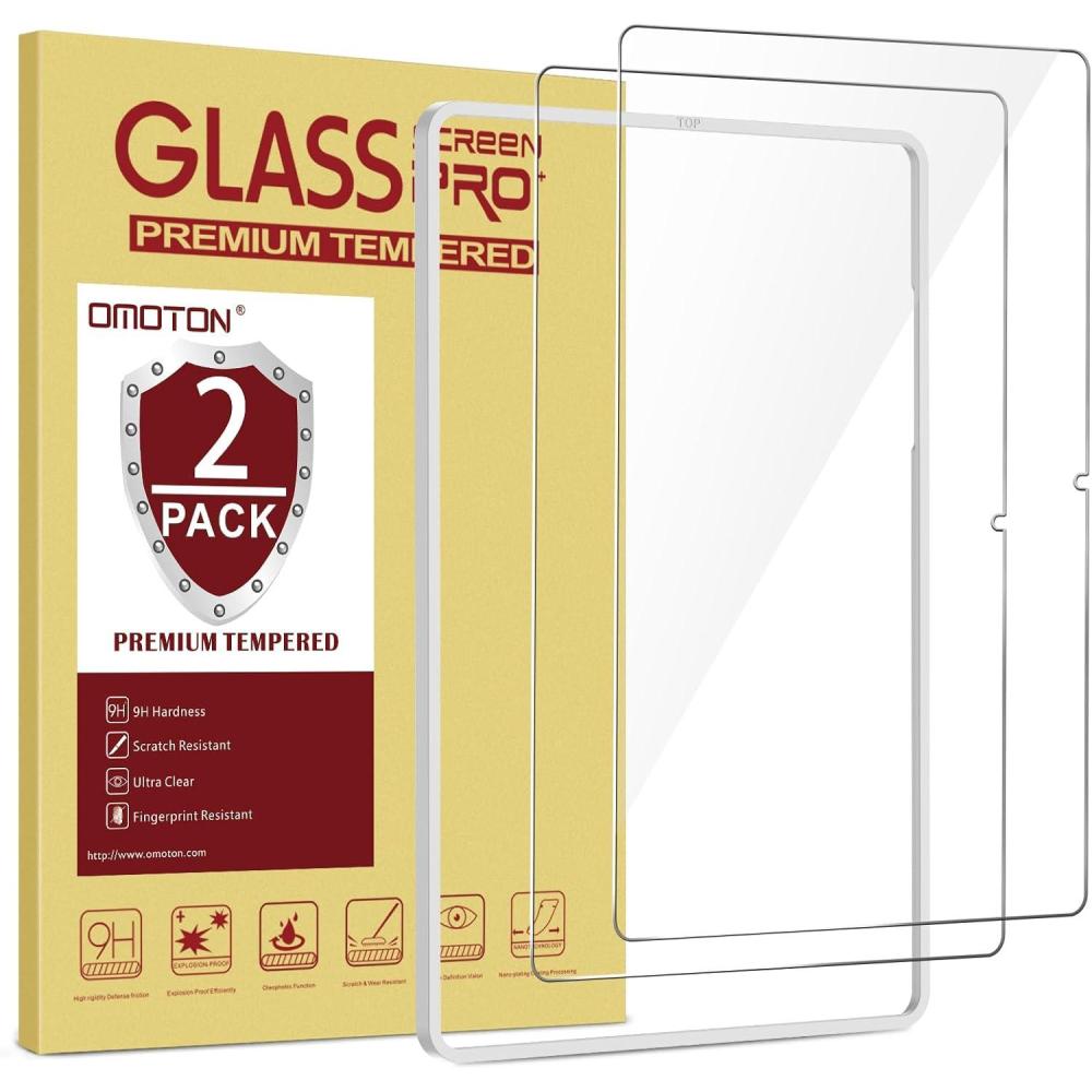 imageOMOTON Screen Protector for Galaxy Tab A 101 2019 Release SMT510 ScratchResistant2 PackSamsung Galaxy Tab A  101 Inch