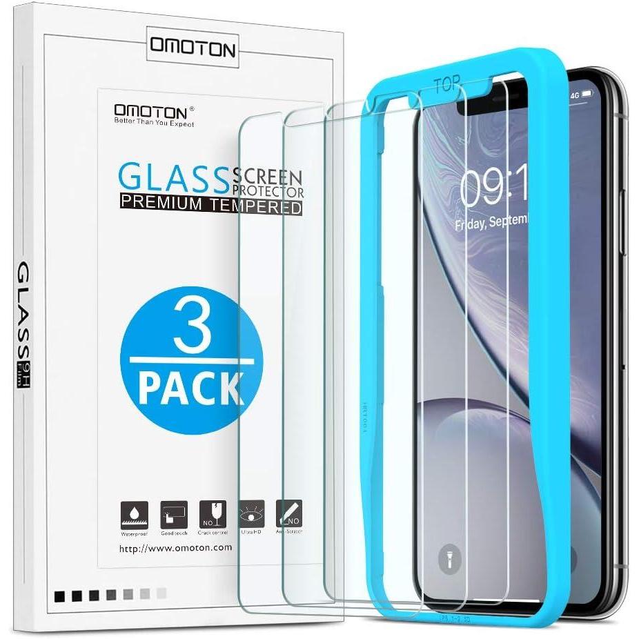 imageOMOTON Screen Protector for iPhone 17 Pro Max AutoDust Removal Tempered Glass with 9H Hardness ampamp 12FT Military Grade Shatterproof Full Coverage Protection 2 PackClear