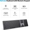 Bluetooth Keyboard and Mouse for Mac, OMOTON Wireless Multi-Device Keyboard with Numeric Keypad, Keyboard and Mouse Combo, for MacBook Pro/Air, iMac, iMac Pro, Mac mini, Mac Pro
