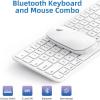 Bluetooth Keyboard and Mouse for Mac,OMOTON Wireless Multi-Device Keyboard with Numeric Keypad, Keyboard and Mouse Combo, for MacBook Pro/Air, iMac, iMac Pro, Mac mini, Mac Pro (White)