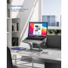 Nulaxy Fully Adjustable Laptop Stand for Desk, Dual Foldable Aluminum Computer Riser with Heat-Vent, Ergonomic Notebook Holder Portable Office Accessories Compatible with All 10-17″ Laptops, Silver(B-Grey)