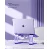 Nulaxy Fully Aluminum Detachable Laptop Stand, Ergonomic Ventilated Cooling Laptop Holder Computer Riser for Desk, Anti-Slip Design Notebook Stand Compatible with All 10-16″ MacBook/Dell XPS/HP/Lenovo(E-Purple)