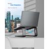 Nulaxy Fully Aluminum Detachable Laptop Stand, Ergonomic Ventilated Cooling Laptop Holder Computer Riser for Desk, Anti-Slip Design Notebook Stand Compatible with All 10-16″ MacBook/Dell XPS/HP/Lenovo(C-Black)