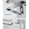 Nulaxy Fully Aluminum Detachable Laptop Stand, Ergonomic Ventilated Cooling Laptop Holder Computer Riser for Desk, Anti-Slip Design Notebook Stand Compatible with All 10-16″ MacBook/Dell XPS/HP/Lenovo(B-Silver)