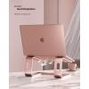 Nulaxy Fully Aluminum Detachable Laptop Stand, Ergonomic Ventilated Cooling Laptop Holder Computer Riser for Desk, Anti-Slip Design Notebook Stand Compatible with All 10-16″ MacBook/Dell XPS/HP/Lenovo(D-Rose Gold)