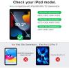 OMOTON [2 Pack] Screen Protector Compatible with iPad 9th 8th 7th Generation (10.2 Inch, iPad 9/8/7, 2021&2020&2019) Tempered Glass/Apple Pencil Compatible(iPad 10.2”)