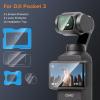 OMOTON 2+2 Pack Screen Protector for DJI Osmo Pocket 3, Tempered Glass Screen Protector with Easy Installation Tray for DJI Osmo Pocket 3 Accessories, HD Clear/Sensitive Touch