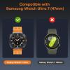 OMOTON 3 Pack Screen Protector for Samsung Galaxy Watch Ultra 47mm, Tempered Glass with Automatic Alignment Tool kit, Dust-free