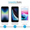 OMOTON 3 Pack Screen Protector for iPhone SE 3/2 (2022/2020 Edition), iPhone 8,7,6s,6, 4.7-Inch Tempered Glass Film(Transparent)