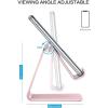 OMOTON Adjustable Cell Phone Stand, C2 Aluminum Desktop Phone Holder Dock Compatible with iPhone 15 14 13 Xs XR 8 Plus 7 6, Samsung Galaxy, Google Pixel, Android Phones, Black(Rose Gold)