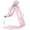 OMOTON Adjustable Tablet Stand for Desk, Upgraded Longer Arms for Greater Stability, T2 Tablet Holder with Hollow Design for Bigger Sized Phones and Tablets Such as iPad Pro/Air/Mini, Silver(Rose Gold)