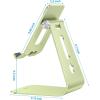 OMOTON Adjustable Tablet Stand for Desk, Upgraded Longer Arms for Greater Stability, T2 Tablet Holder with Hollow Design for Bigger Sized Phones and Tablets Such as iPad Pro/Air/Mini, Silver(Green)