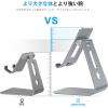 OMOTON Adjustable Tablet Stand for Desk, Upgraded Longer Arms for Greater Stability, T2 Tablet Holder with Hollow Design for Bigger Sized Phones and Tablets Such as iPad Pro/Air/Mini, Silver(Grey)