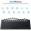 OMOTON Bluetooth Keyboard Compatible with Mac, Compact Wireless Keyboard Compatible with MacBook Pro/Air, iMac, Mac mini/Pro Laptop and PC (Black)