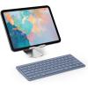 OMOTON Bluetooth Keyboard Compatible with iPad 10th Generation, iPad 10.2 (9th/8th/7th), iPad Pro 13/12.9/11 inch, iPad Air/Mini and More iOS Devices, White(Blue)