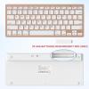 OMOTON Bluetooth Keyboard Compatible with iPad 10th Generation, iPad 10.2 (9th/8th/7th), iPad Pro 13/12.9/11 inch, iPad Air/Mini and More iOS Devices, White(Gold)