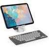 OMOTON Bluetooth Keyboard Compatible with iPad 10th Generation, iPad 10.2 (9th/8th/7th), iPad Pro 13/12.9/11 inch, iPad Air/Mini and More iOS Devices, White(Graphite Gray)