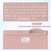 OMOTON Bluetooth Keyboard Compatible with iPad 10th Generation, iPad 10.2 (9th/8th/7th), iPad Pro 13/12.9/11 inch, iPad Air/Mini and More iOS Devices, White(Pink)