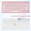 OMOTON Bluetooth Keyboard Compatible with iPad 10th Generation, iPad 10.2 (9th/8th/7th), iPad Pro 13/12.9/11 inch, iPad Air/Mini and More iOS Devices, White(Rose Gold)