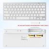 OMOTON Bluetooth Keyboard Compatible with iPad 10th Generation, iPad 10.2 (9th/8th/7th), iPad Pro 13/12.9/11 inch, iPad Air/Mini and More iOS Devices, White(White)