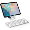 OMOTON Bluetooth Keyboard Compatible with iPad 10th Generation, iPad 10.2 (9th/8th/7th), iPad Pro 13/12.9/11 inch, iPad Air/Mini and More iOS Devices, White(White)