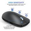 OMOTON Bluetooth Mouse for iPad and iPhone (iPadOS 13/ iOS 13 and Above), Ultra-Thin Wireless Mouse Compatible with Bluetooth Enabled Computer, Laptop, PC, Notebook, and Mac Series, Matte Black(Matte Black)