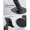OMOTON Cell Phone Stand for Desk, 2 Pack Adjustable Foldable Phone Holder, 360 Swivel Mobile Stand Fit for iPhone 17 16 15 14 13 Pro Max and All Smart Phones, Black & White(Black & White)