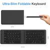 OMOTON Foldable Bluetooth Keyboard, Wireless Folding, Multi-Device and Rechargeable, Portable Keyboard Compatible with iPhone, iPad, Android, Windows Laptop, Desktop, Tablet and PC (Black)
