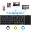 OMOTON Foldable Bluetooth Keyboard with Touchpad, Wireless Folding Keyboard, Multi-Device and Rechargeable, Portable for iPad, iPhone, Android, Windows Laptop, Desktop, Tablet and PC (Grey)