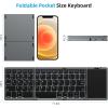 OMOTON Foldable Bluetooth Keyboard with Touchpad, Wireless Folding Keyboard, Multi-Device and Rechargeable, Portable for iPad, iPhone, Android, Windows Laptop, Desktop, Tablet and PC (Grey)