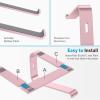 OMOTON Laptop Stand, Detachable Laptop Mount, Aluminum Laptop Holder Stand for Desk, Compatible with MacBook Air/Pro, Dell, HP, Lenovo and All Laptops (11-16 inch), Silver(Rosegold)