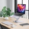 OMOTON Laptop Stand for Desk, Ergonomic Adjustable Computer Stand Aluminum Portable Desktop Laptop Riser Holder for MacBook Air Pro, Dell, HP and All Tablets Up to 15.6″, Glossy Silver(Glossy Silver)
