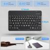OMOTON Large Print Bluetooth Keyboard for iPad iPhone Windows Tablets – 7 – Color Backlit with Enlarged Keycaps, Rechargeable Wireless Keyboard for iPad 10th/9/8/7, iPad Pro Air Mini etc(Largeprints Keycaps-Black-US)