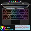 OMOTON Magnetic Keyboard Case for iPad Pro 13 inch (M4) 2024 (A2925/A2926/A3007) only, with Pencil Holder, Multi -Touch Trackpad, Magnetic Stand, 7 Colors Backlight Wireless Bluetooth Keyboard, Black(Black Magnetic Case-US Layout)