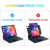 OMOTON Magnetic Keyboard Case for iPad Pro 13 inch (M4) 2024 (A2925/A2926/A3007) only, with Pencil Holder, Multi -Touch Trackpad, Magnetic Stand, 7 Colors Backlight Wireless Bluetooth Keyboard, Black(Black Magnetic Case-US Layout)
