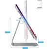 OMOTON Tablet Stand Holder Adjustable, T1 Desktop Aluminum Tablet Dock Cradle Compatible with iPad Air/Mini, iPad 10.2/9.7, iPad Pro 11/12.9/13, Samsung Tab and More Up to 13 inch, Silver(Grey)