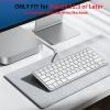 OMOTON Wired Keyboard for Mac Devices ONLY with Dual Interface, Comfortable Typing Angle & Stable Connection, Compatible with MacBook, iMac, Mac mini, PC-White(A-White)