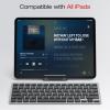 OMOTON Wireless Bluetooth Keyboard for iPad A16 11th 10th Generation, iPad Pro 13/12.9/11, iPad Air 13/11/10.9, iPad mini, Compact Ultra Slim Size
