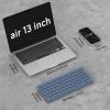 OMOTON Wireless Keyboard for Mac/MacBook Pro/Air, 14 Media Shortcuts, Slim & Portable Design, Stable Bluetooth Keyboard, Blue
