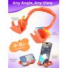 Stocking Stuffers for Teen Boys Girls Gifts Cell Phone Stand Upgrade Adjustable Rock on Lazy Phone Stand for Desk Cool Funny Gadget Gifts for Christmas Adult Men Women Wife 1Pack Blue(Orange Red)
