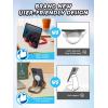 Stocking Stuffers for Teens Boys Girls Cell Phone Stand: Upgrade Adjustable Thumbs Up Lazy Phone Holder for Desk Fun Birthday Gifts for Grandma Adults Husband from Wife(Red & Brown)