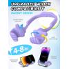 Stocking Stuffers for Teens Boys Girls Cell Phone Stand: Upgrade Adjustable Thumbs Up Lazy Phone Holder for Desk Fun Birthday Gifts for Grandma Adults Husband from Wife(Purple)