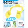 Stocking Stuffers for Teens Boys Men Adults for Kids Tablet Stand Thumbs Up Lazy Cell Phone Stand Holder for Desk Funny Gift for Women Girls Husband Wief Ideas Birthday Gadgets(Yellow)