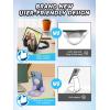 Stocking Stuffers for Teens Girls Gifts for Women Adults Christmas: Lazy Cell Phone Stand Unique Gesture Phone Holder for Desk Gift for Boys Men Cool Gadget Useful Funny White Elephant Gag Gifts(Black&Purple)