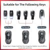 for Benz CLS CLA CLK AMG CLK GLC GLE GLS SLK ML SL SLK A B C E R S G Smart Remote Key Case Shell (Classic Black，for Benz-B)(Classic Black，For Benz-B)