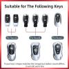for Benz CLS CLA CLK AMG CLK GLC GLE GLS SLK ML SL SLK A B C E R S G Smart Remote Key Case Shell (Classic Black，for Benz-B)(Fashion Silver，For Benz-A)